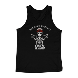 Nome do produto Alien Motoqueiro | Regata Masculina