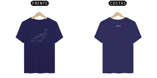 Nome do produto Camiseta Mapa & Pontos