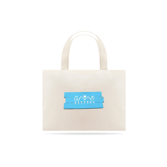 Eco Bag Plaquinha Amo Noronha
