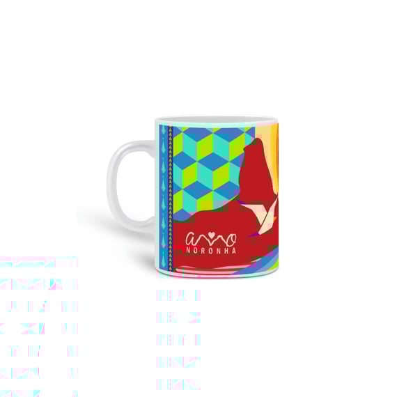 Caneca de Porcelana - Pôr do Sol no Pico Vermelho