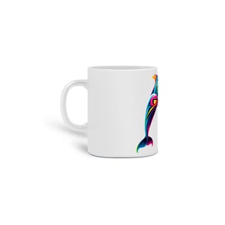 Nome do produto Caneca de Porcelana Golfinho Colors