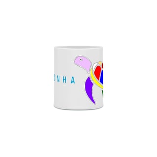 Nome do produto Caneca de Porcelana - Tartaruga Colors