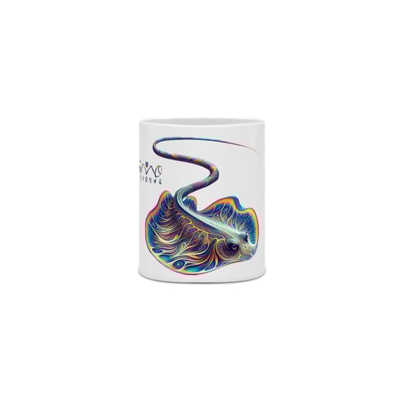 Caneca de Porcelana Raia Prego Colors
