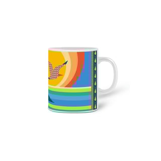 Nome do produto Caneca de Porcelana - Pôr do Sol no Pico Azul