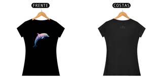 Nome do produto Baby Look Golfinho Colours Lilás