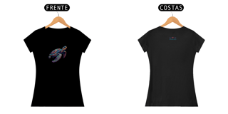 Nome do produto Baby Look Tartaruga Colours