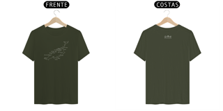 Nome do produto Camiseta Mapa & Pontos