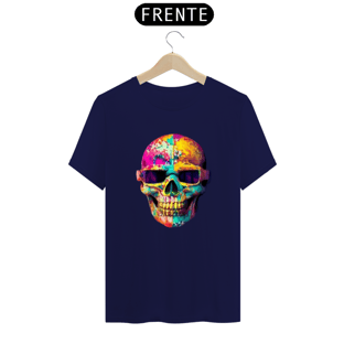 Nome do produtoCamiseta Caveira óculos quadrado