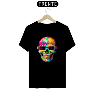 Nome do produtoCamiseta Caveira óculos quadrado