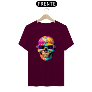 Nome do produtoCamiseta Caveira óculos quadrado