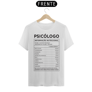 Nome do produto Psicólogo: Informação Nutricional (cores claras)