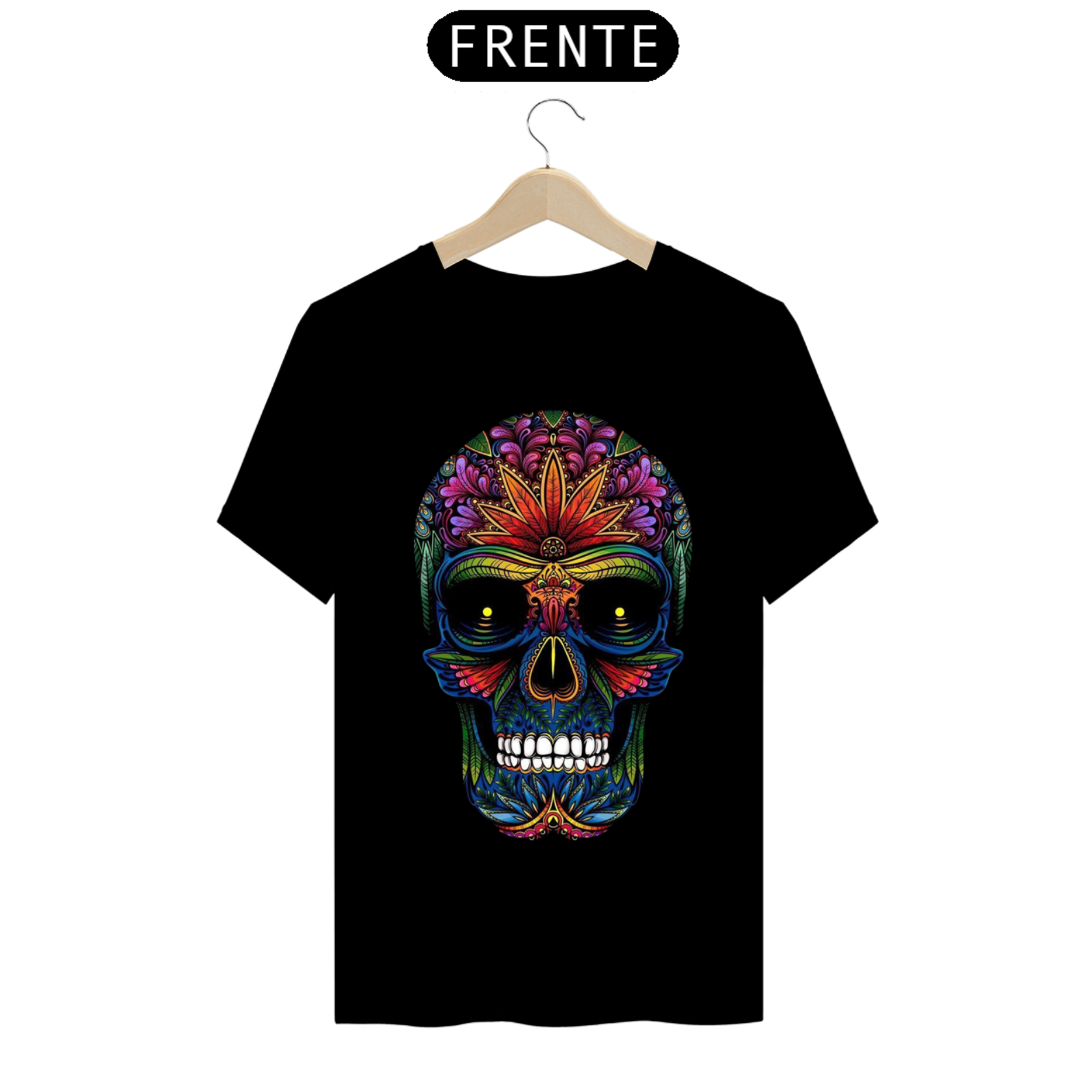 Camiseta caveira mexicana