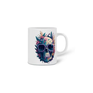 Nome do produto Caneca Branca Caveira Styler