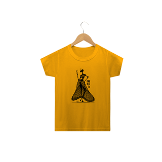 Nome do produto Camisa Infantil Unissex - Coleção Orixás Encanto e Axé By Vinicius Targa - Ora Iê Iê ô Oxum