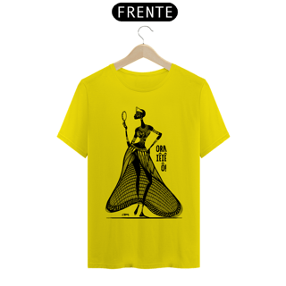 Nome do produto Camisa Unissex - Coleção Orixás Encanto e Axé By Vinicius Targa - Ora Iê Iê ô Oxum