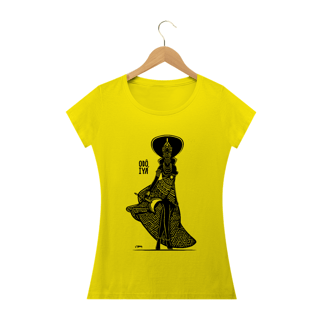 Nome do produto Camisa Baby Long - Coleção Orixás Encanto e Axé By Vinicius Targa - Odô Iya