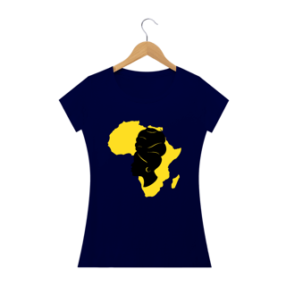 Nome do produto Camisa Baby long  - Coleção Mulheres Afro - Latifa