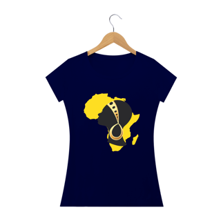 Nome do produto Camisa Baby long - Coleção Mulheres Afro - Núbia