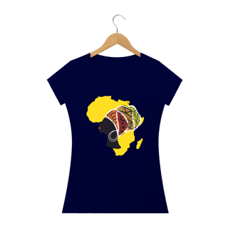 Nome do produto Camisa Baby long - Coleção Mulheres Afro - Zenabu