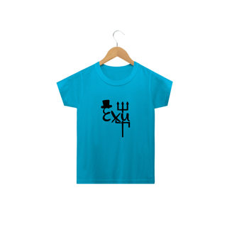 Nome do produto Camisa Infantil  -  Coleção Laroyê Exú - Tridente de Exú