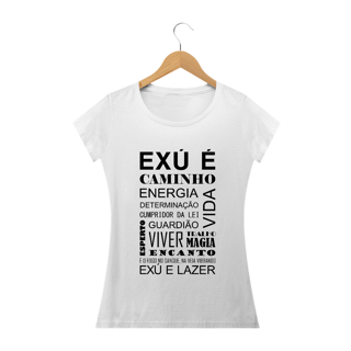 Nome do produto Camisa Baby Long - Coleção Laroyê Exú - Exú é caminho 