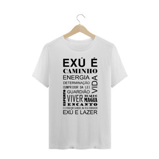 Nome do produto Camisa Plu SIze -  Coleção Laroyê Exú - Exú é caminho