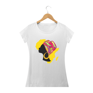 Nome do produto Camisa Baby long - Coleção Mulheres Afro - Adimu
