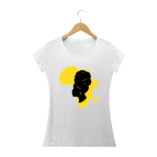 Nome do produto Camisa Baby long  - Coleção Mulheres Afro - Latifa