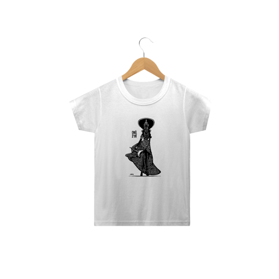 Camisa Infantil Unissex - Coleção Orixas Encanto e Axé By Vinicius Targa - Odô Iyá