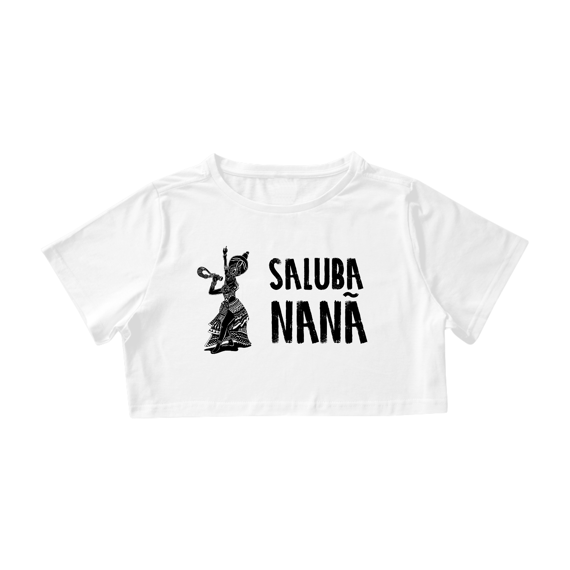 Camisa Cropped - Coleção Orixas Encanto e Axé By Vinicius Targa - Saluba Nanã