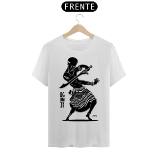Nome do produto Camisa Unissex - Coleção Orixás Encanto e Axé By Vinicius Targa - Ogumiê Ogum