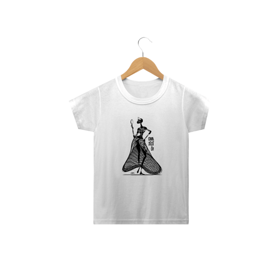 Camisa Infantil Unissex - Coleção Orixás Encanto e Axé By Vinicius Targa - Ora Iê Iê ô Oxum