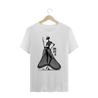 Nome do produto Camisa Plu Size Unissex - Coleção Orixás Encanto e Axé By Vinicius Targa - Ora Iê Iê ô Oxum