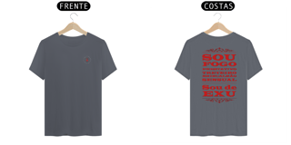 Nome do produto Camisa unissex quality - Coleção sou filho do Axé - Exú Bara 