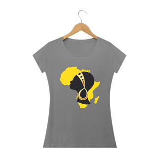 Nome do produto Camisa Baby long - Coleção Mulheres Afro - Núbia