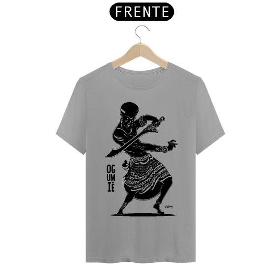 Camisa Unissex - Coleção Orixás Encanto e Axé By Vinicius Targa - Ogumiê Ogum