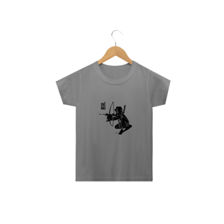 Nome do produto Camisa Infantil - Coleção Orixás Encanto e Axé By Vinicius Targa - okearô oxossi