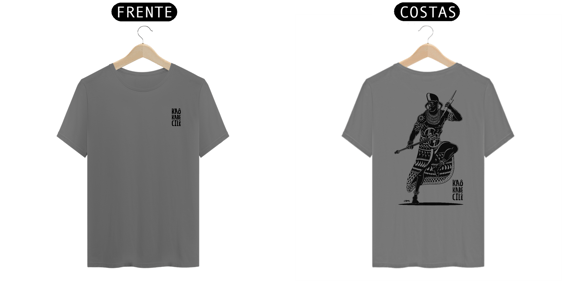 Camisa Estonada Unissex - Coleção Orixás Encanto e Axé By Vinicius Targa - Kaô Kabe Cilê Xangô