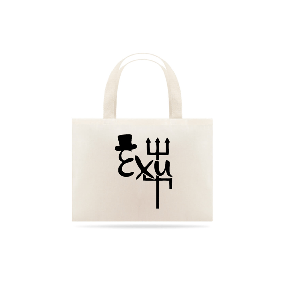 Bolsa Ecobag - Coleção Laroyê Exú - Tridente de Exú