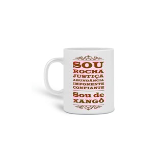 Nome do produto Caneca - Coleção sou filho do Axé - Xangô