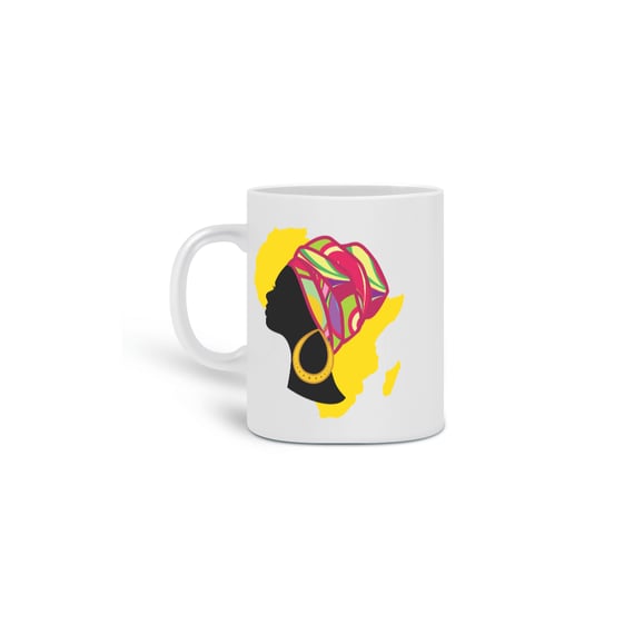 Caneca - Coleção Mulheres Afro - Adimu