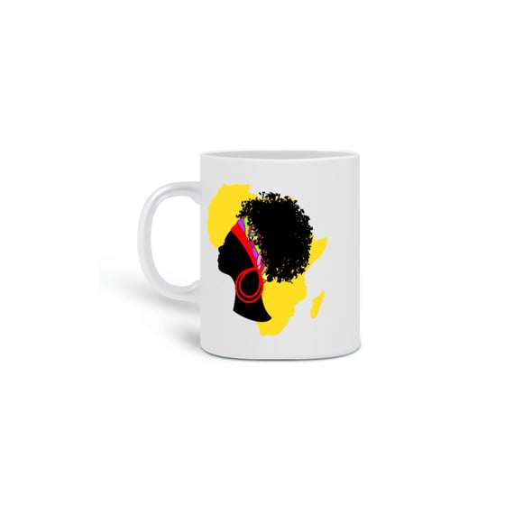 Caneca  - Coleção Mulheres Afro - Anaya