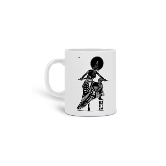 Caneca - Coleção Orixas Encanto e Axé By Vinicius Targa - Epa Hey Oya