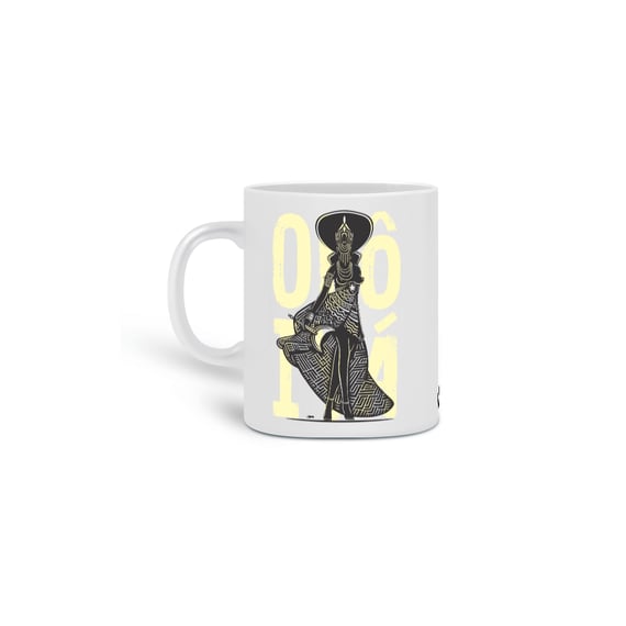 Caneca - Coleção Orixas Encanto e Axé By Vinicius Targa - Odô Iyá