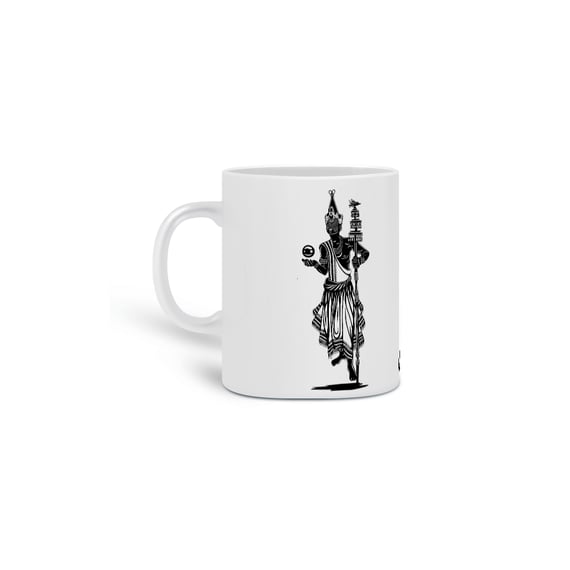 Caneca - Coleção Orixas Encanto e Axé By Vinicius Targa - Êpa Baba Oxalá