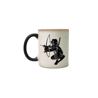 Nome do produto Caneca Mágica- Coleção Orixás Encanto e Axé By Vinicius Targa - okearô oxossi