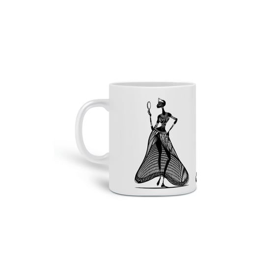 Caneca - Coleção Orixás Encanto e Axé By Vinicius Targa - Ora Iê Iê ô Oxum