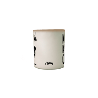 Nome do produto Caneca Mágica - Coleção Orixás Encanto e Axé By Vinicius Targa - Kaô Kabe Cilê Xangô