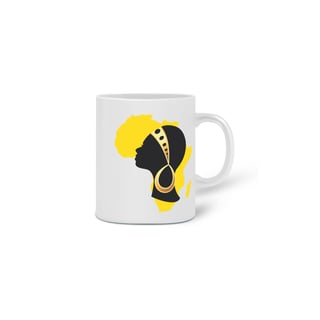 Nome do produto Caneca  - Coleção Mulheres Afro - Núbia
