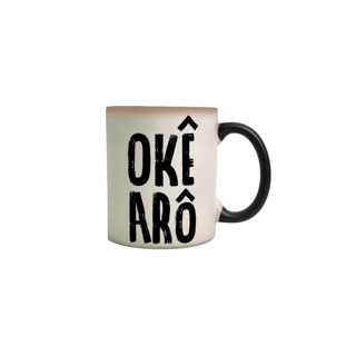 Nome do produto Caneca Mágica- Coleção Orixás Encanto e Axé By Vinicius Targa - okearô oxossi